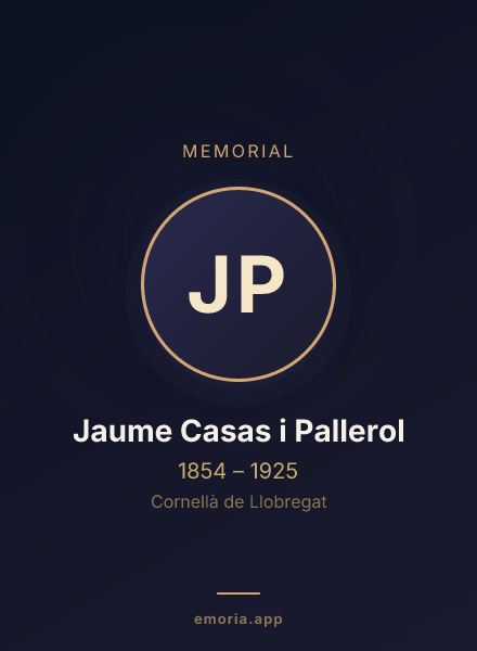 Memorial portrait of Jaume Casas i Pallerol
