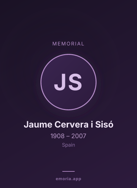 Memorial portrait of Jaume Cervera i Sisó