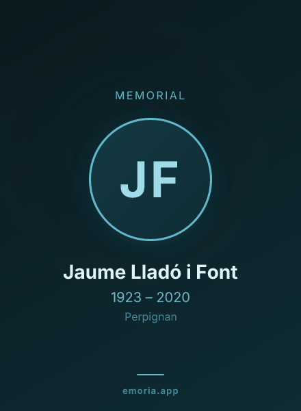 Memorial portrait of Jaume Lladó i Font