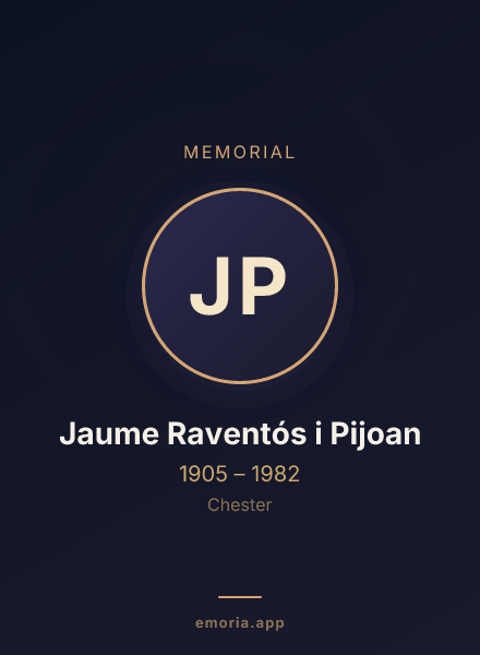 Memorial portrait of Jaume Raventós i Pijoan
