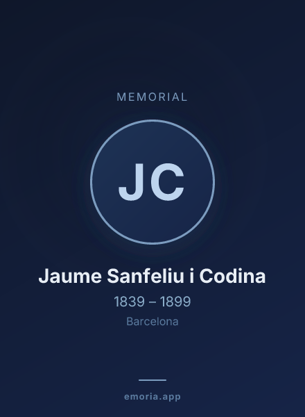 Memorial portrait of Jaume Sanfeliu i Codina