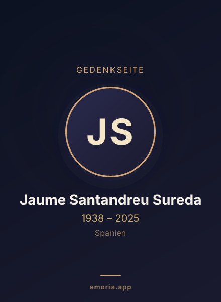 Gedenkportrait von Jaume Santandreu Sureda