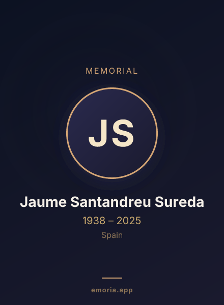 Memorial portrait of Jaume Santandreu Sureda