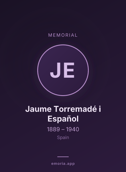 Memorial portrait of Jaume Torremadé i Español