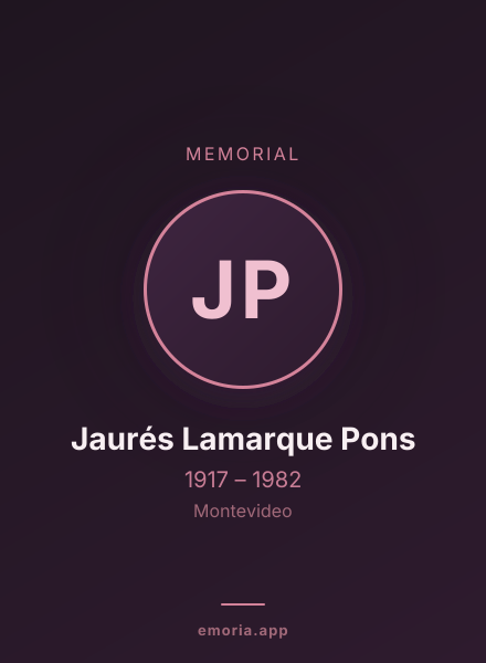 Memorial portrait of Jaurés Lamarque Pons