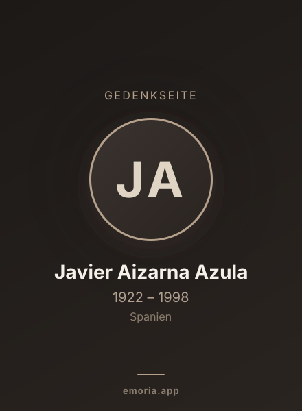 Gedenkportrait von Javier Aizarna Azula