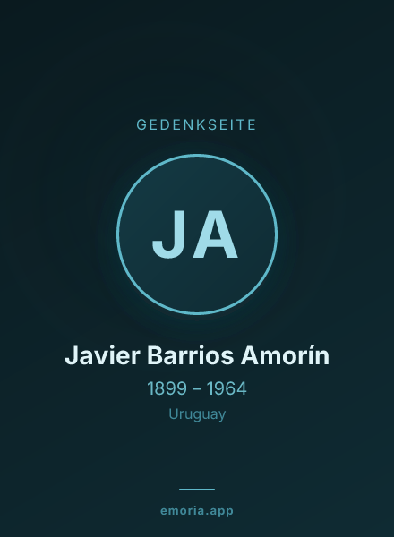 Gedenkportrait von Javier Barrios Amorín