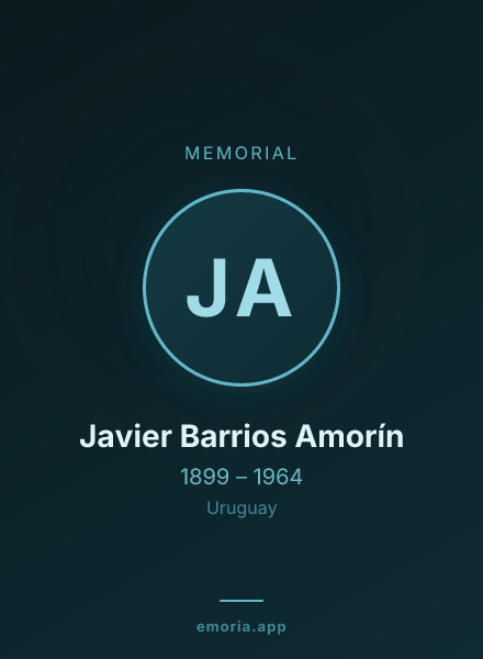 Memorial portrait of Javier Barrios Amorín
