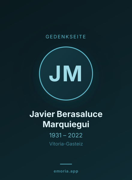 Gedenkportrait von Javier Berasaluce Marquiegui