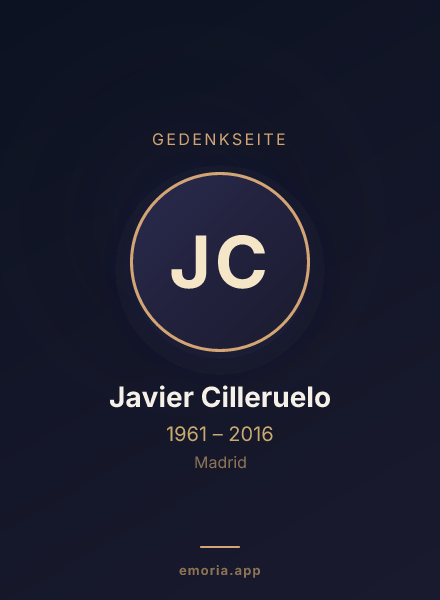 Gedenkportrait von Javier Cilleruelo