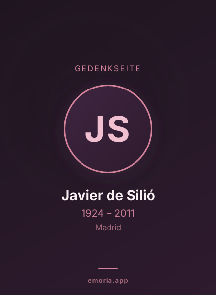 Gedenkportrait von Javier de Silió