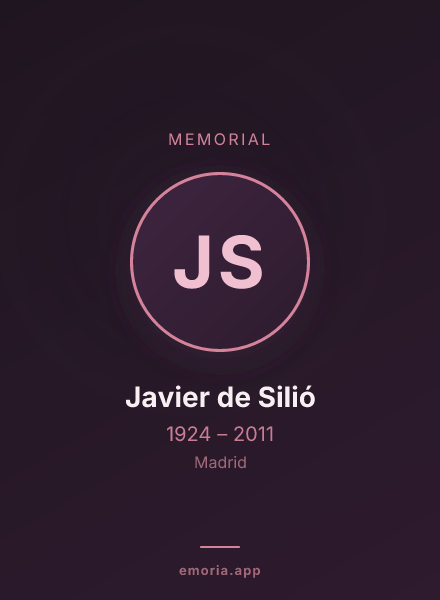 Memorial portrait of Javier de Silió