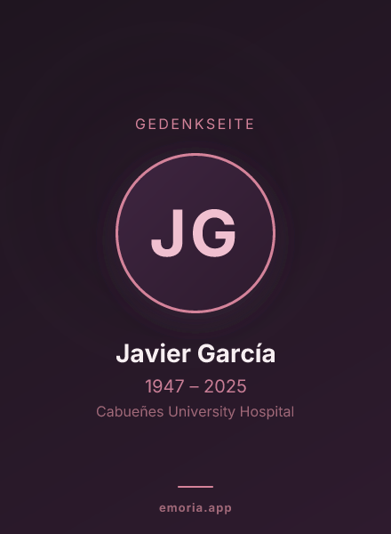 Gedenkportrait von Javier García