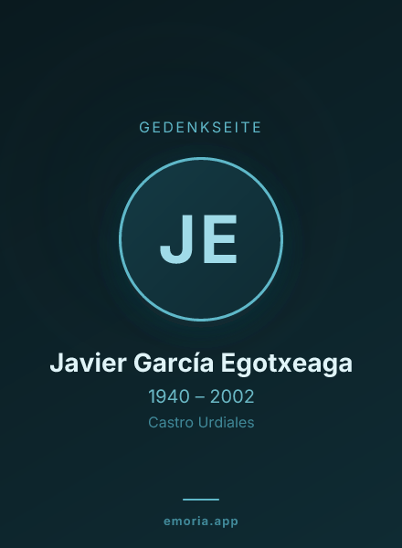 Gedenkportrait von Javier García Egotxeaga
