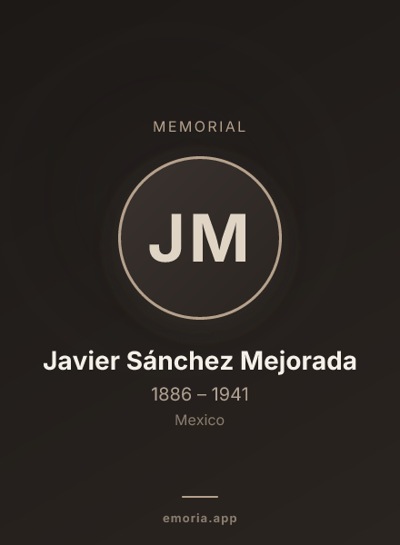 Memorial portrait of Javier Sánchez Mejorada