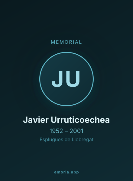 Memorial portrait of Javier Urruticoechea