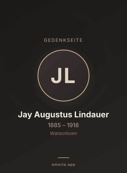 Gedenkportrait von Jay Augustus Lindauer