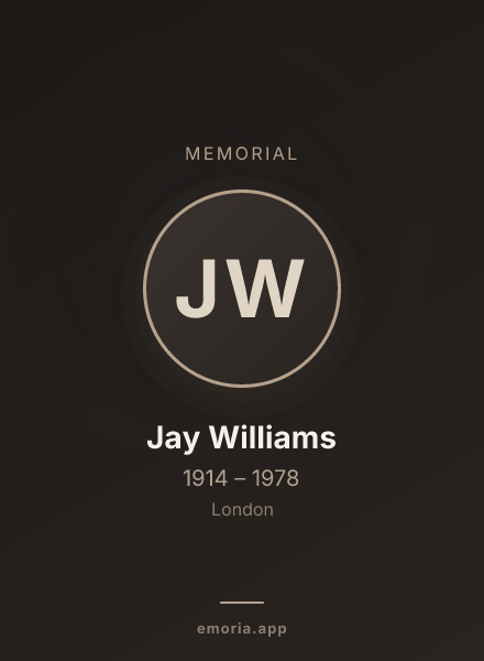 Memorial portrait of Jay Williams