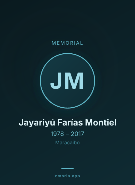 Memorial portrait of Jayariyú Farías Montiel