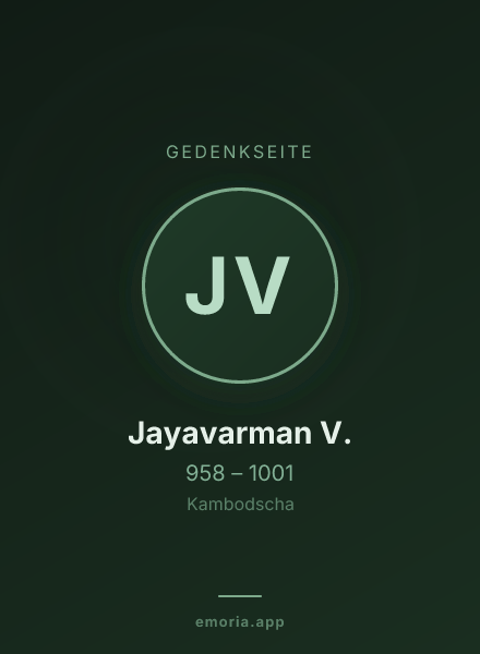 Gedenkportrait von Jayavarman V.