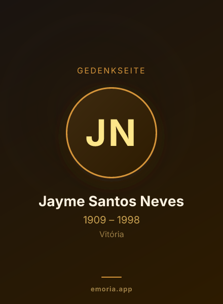 Gedenkportrait von Jayme Santos Neves