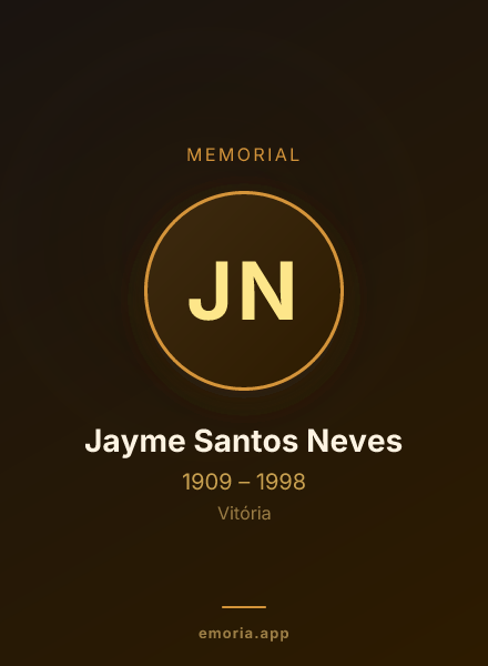 Memorial portrait of Jayme Santos Neves