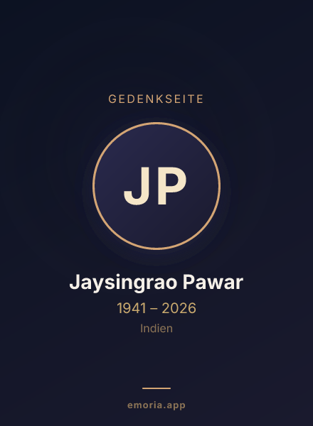 Gedenkportrait von Jaysingrao Pawar