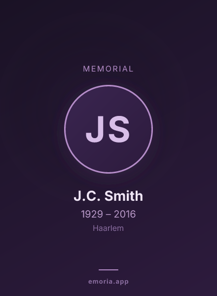 Memorial portrait of J.C. Smith