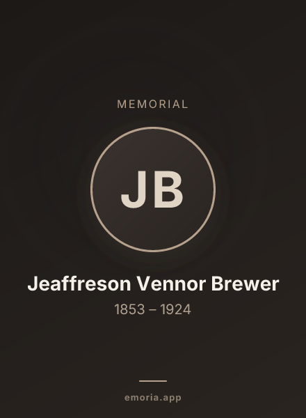 Memorial portrait of Jeaffreson Vennor Brewer