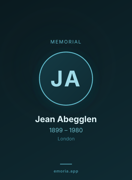 Memorial portrait of Jean Abegglen