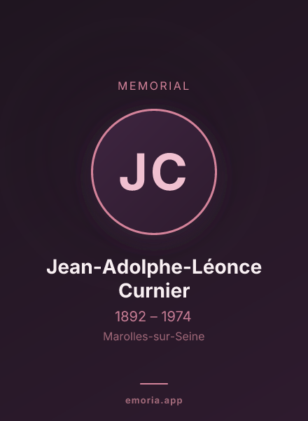 Memorial portrait of Jean-Adolphe-Léonce Curnier