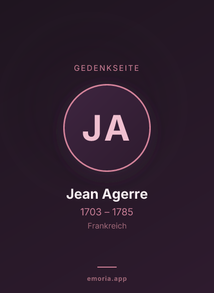Gedenkportrait von Jean Agerre