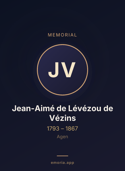 Memorial portrait of Jean-Aimé de Lévézou de Vézins