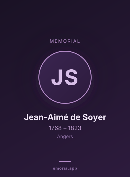 Memorial portrait of Jean-Aimé de Soyer