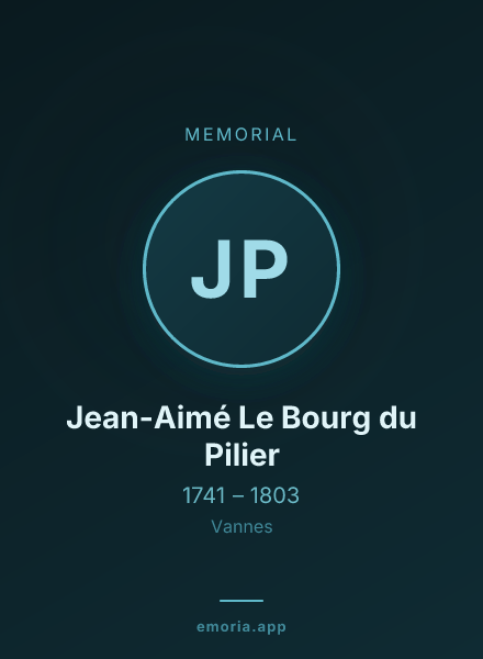 Memorial portrait of Jean-Aimé Le Bourg du Pilier