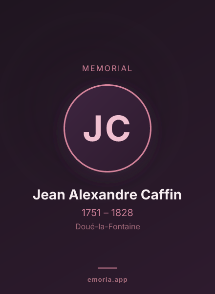 Memorial portrait of Jean Alexandre Caffin