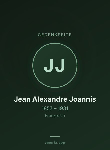 Gedenkportrait von Jean Alexandre Joannis