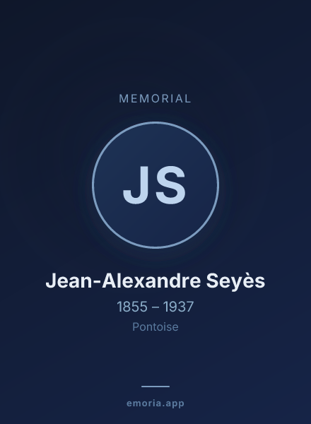 Memorial portrait of Jean-Alexandre Seyès