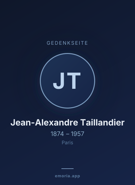 Gedenkportrait von Jean-Alexandre Taillandier