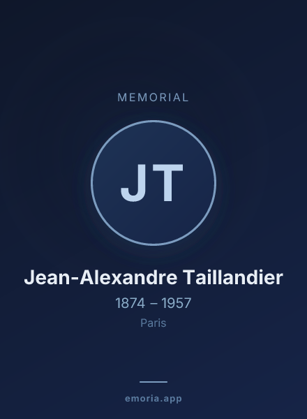 Memorial portrait of Jean-Alexandre Taillandier