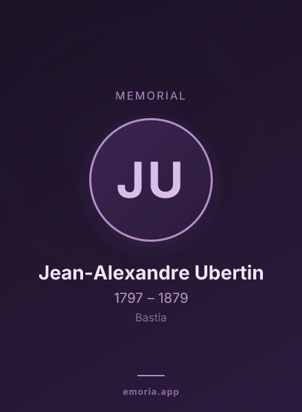 Memorial portrait of Jean-Alexandre Ubertin