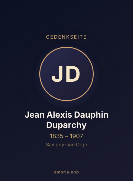 Gedenkportrait von Jean Alexis Dauphin Duparchy