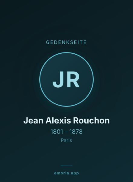 Gedenkportrait von Jean Alexis Rouchon
