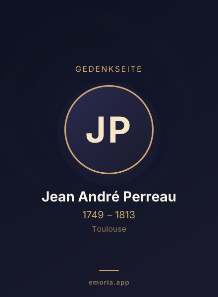Gedenkportrait von Jean André Perreau