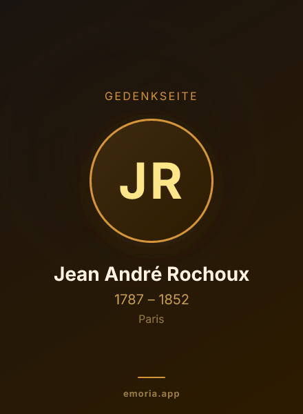 Gedenkportrait von Jean André Rochoux