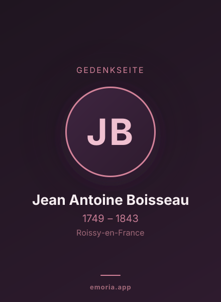 Gedenkportrait von Jean Antoine Boisseau