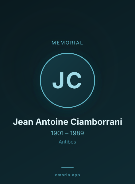Memorial portrait of Jean Antoine Ciamborrani