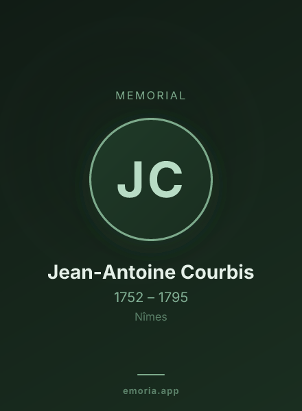Memorial portrait of Jean-Antoine Courbis
