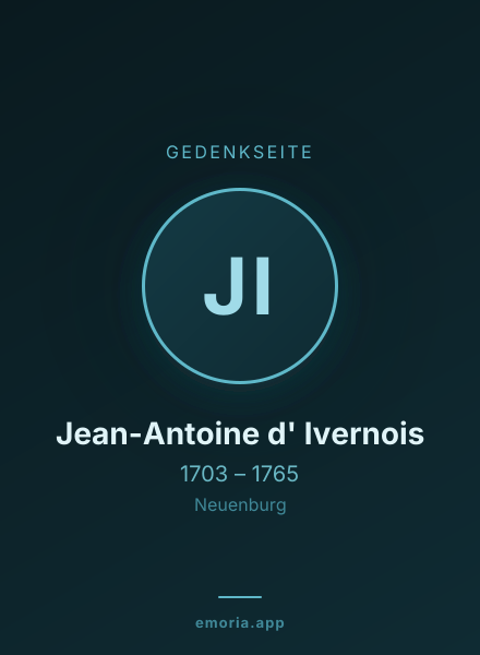 Gedenkportrait von Jean-Antoine d' Ivernois