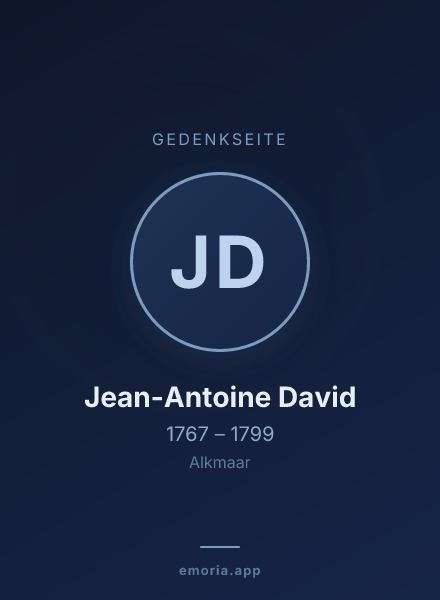 Gedenkportrait von Jean-Antoine David